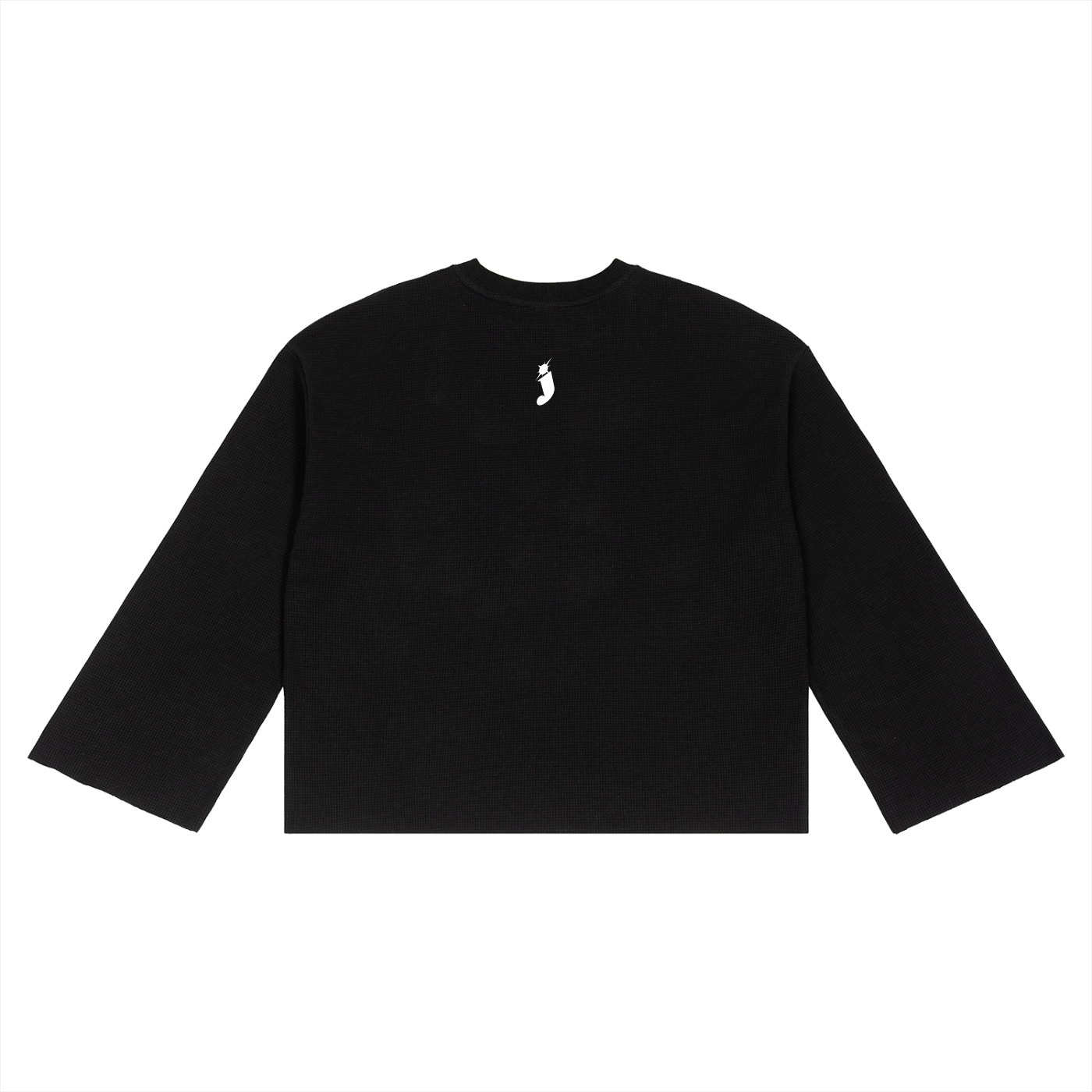 Junkyz Waffle Raw Edge T-Shirt (black)