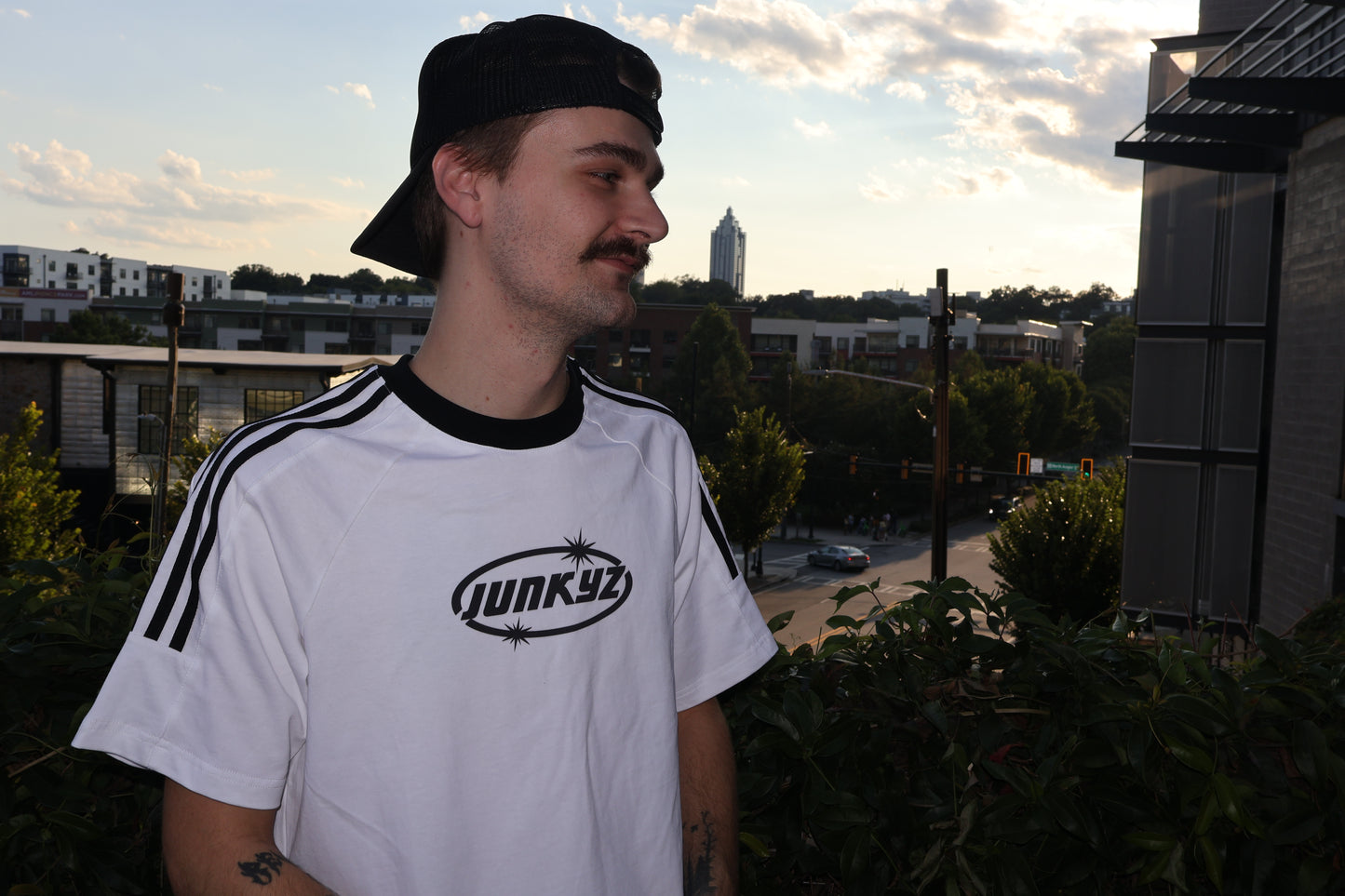 TAPED CREWNECK TEE (WHITE)