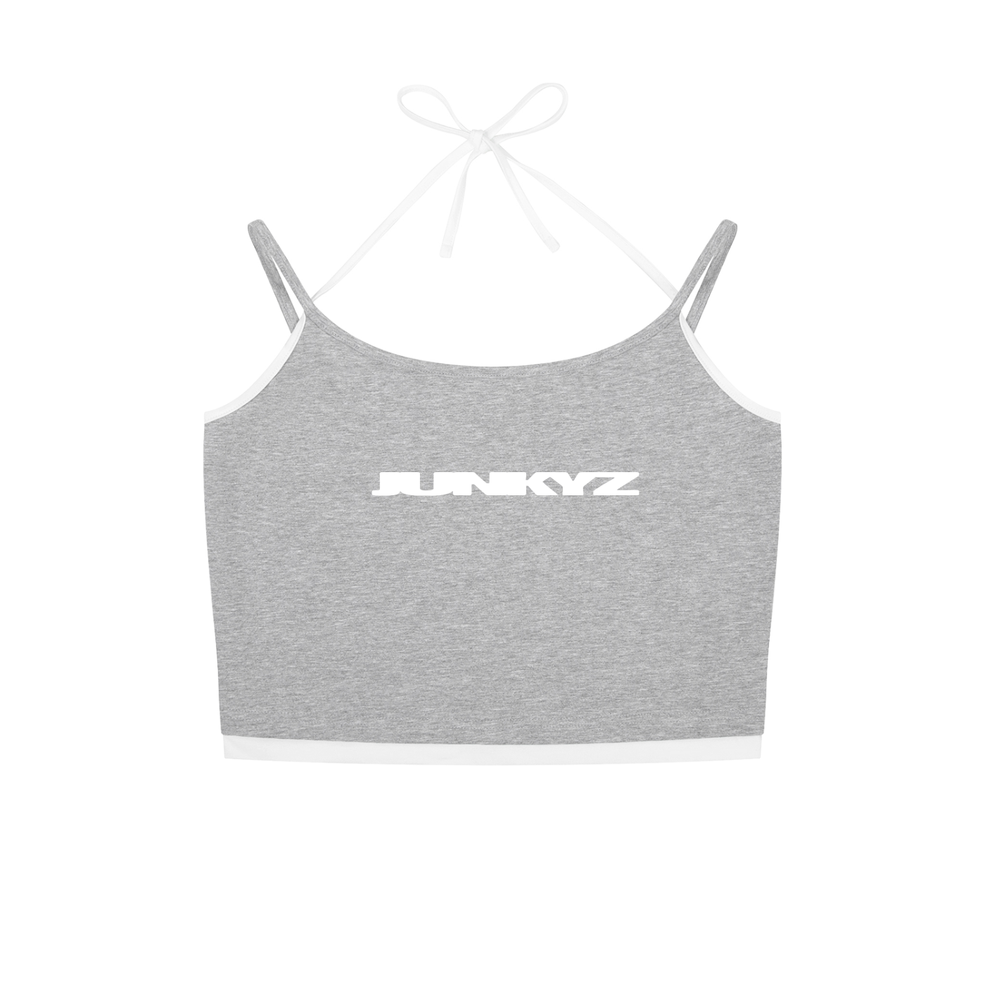 Contrast Binding Halter Tank Top