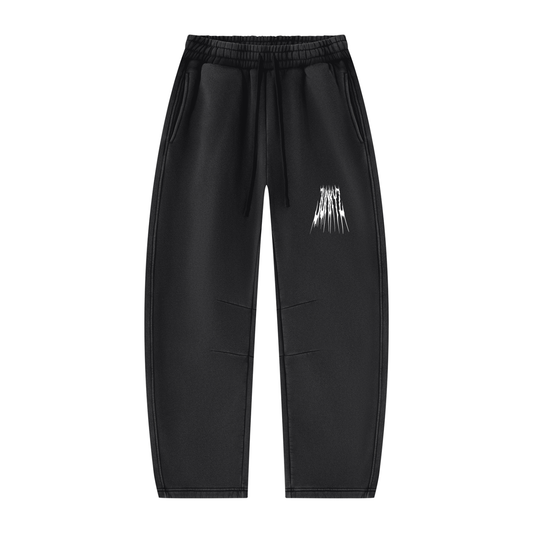 Unisex Vintage Wash Barrel Leg Fleece Sweatpants