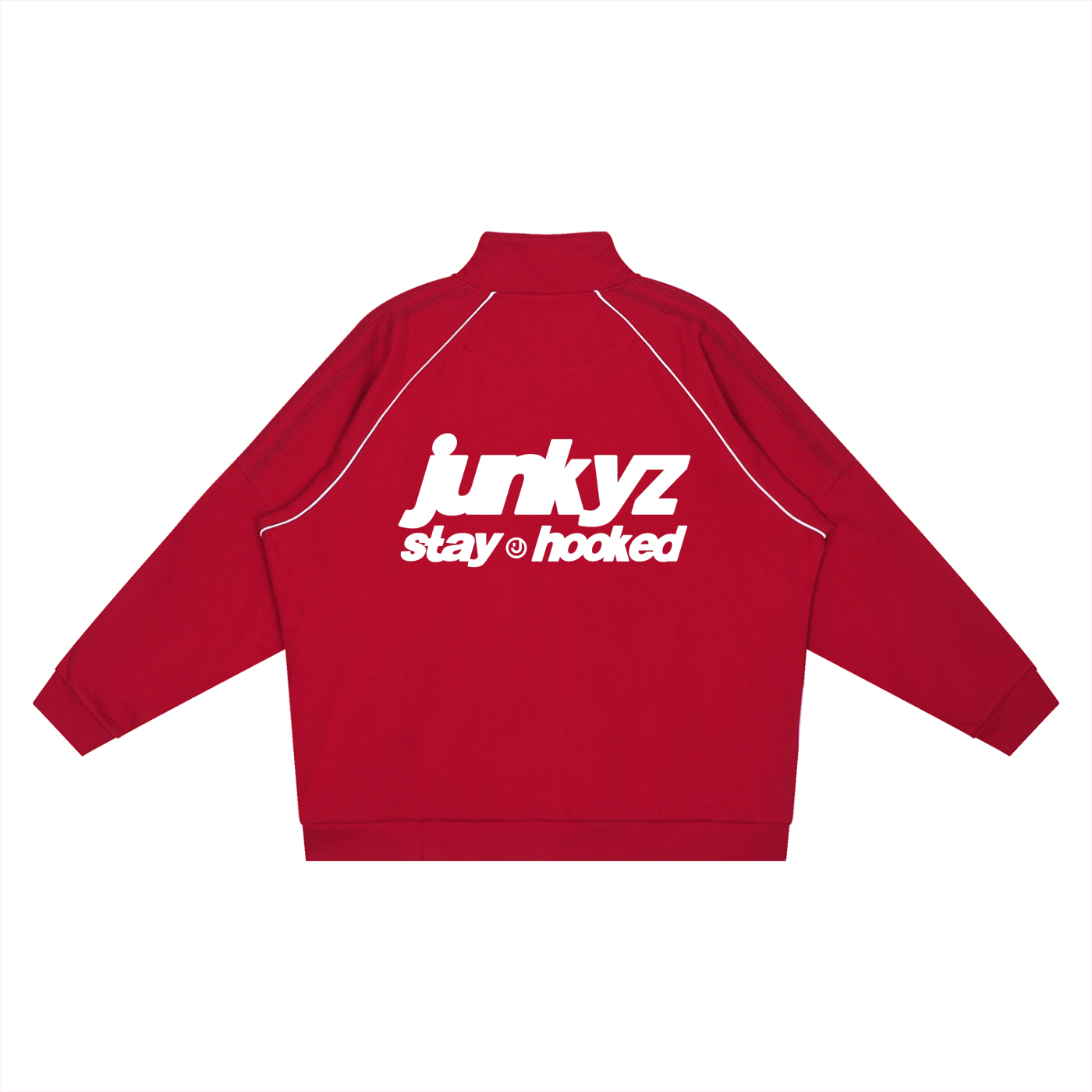 Reflection Striped Raglan Sleeve Jacket