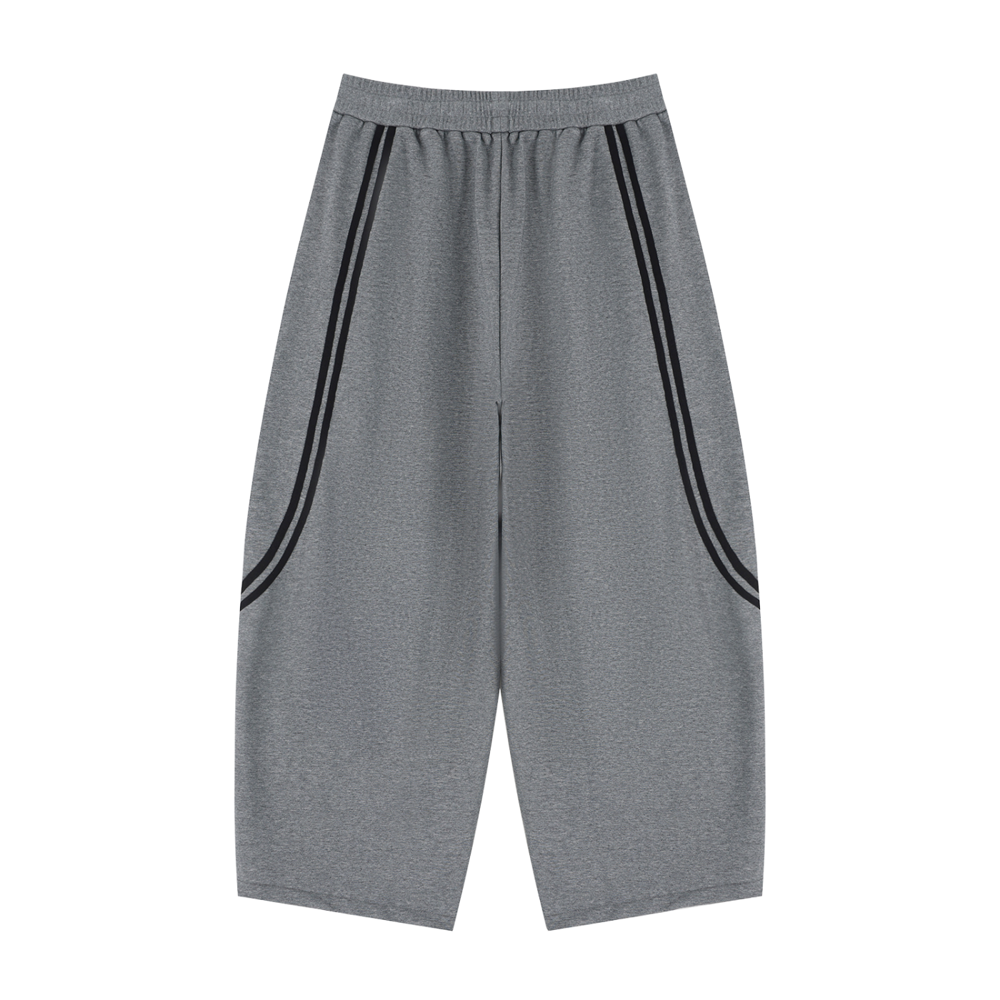 Wide Leg Piping Sweatpants (gray)