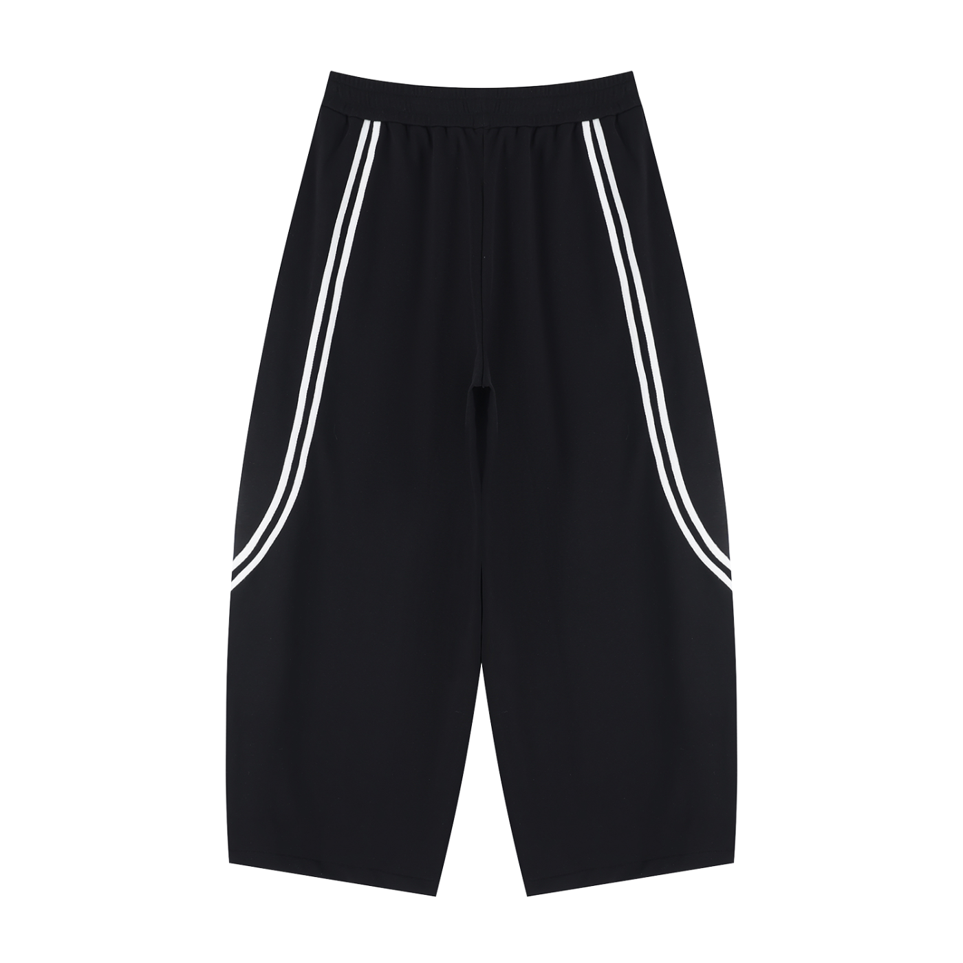 Wide Leg Piping Sweatpants (black)