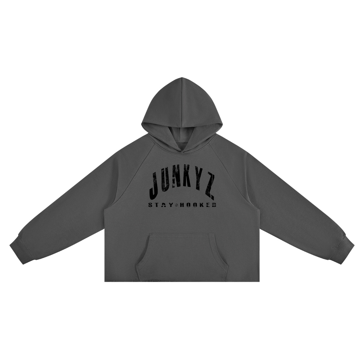 Vintage Wash Raw Edge Boxy Hoodie