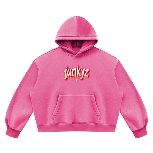 Unisex Vintage Wash Boxy Fleece Hoodie