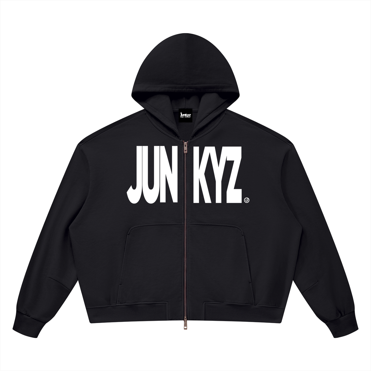 Vintage Wash Boxy Full Zip Hoodie