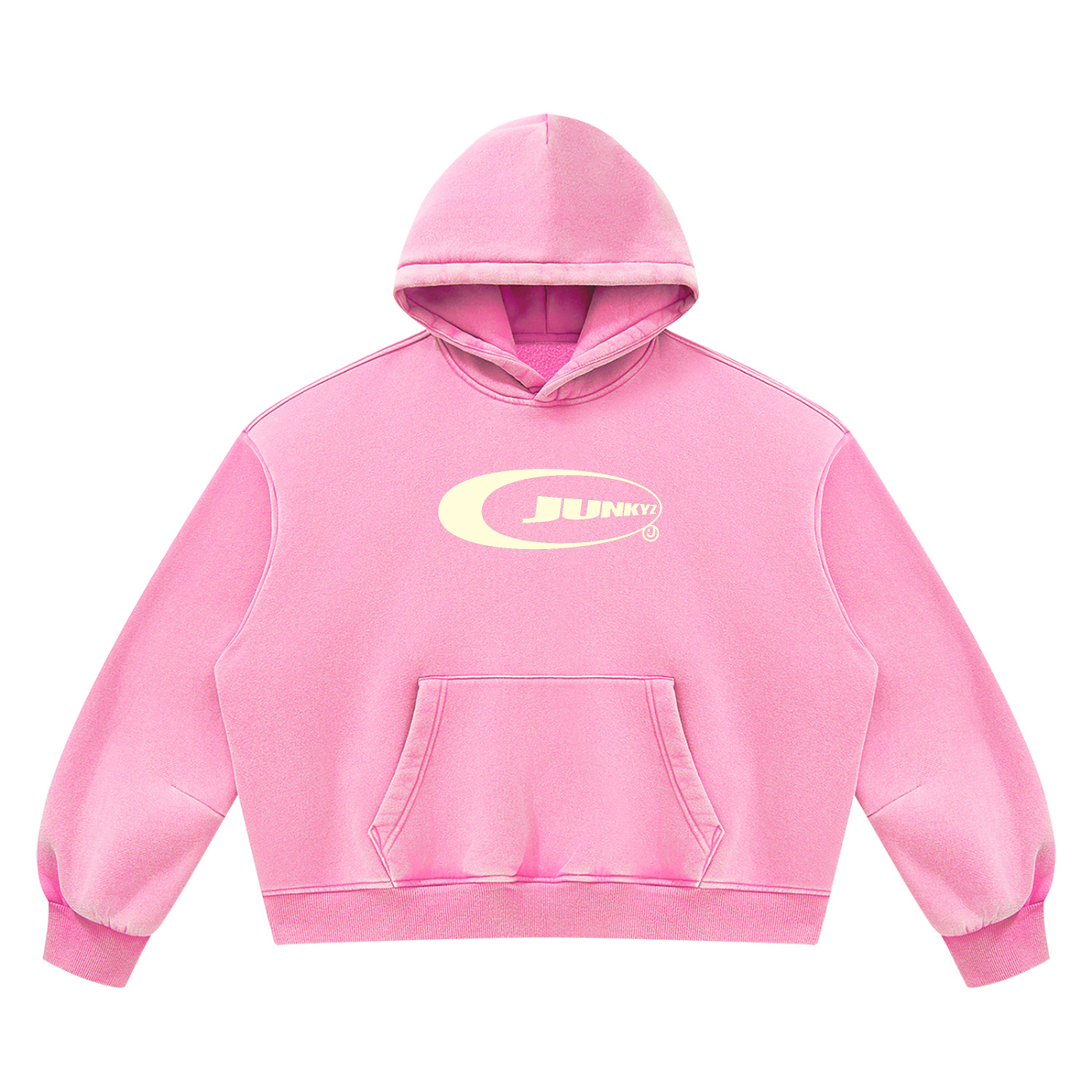 Unisex Vintage Wash Boxy Fleece Hoodie