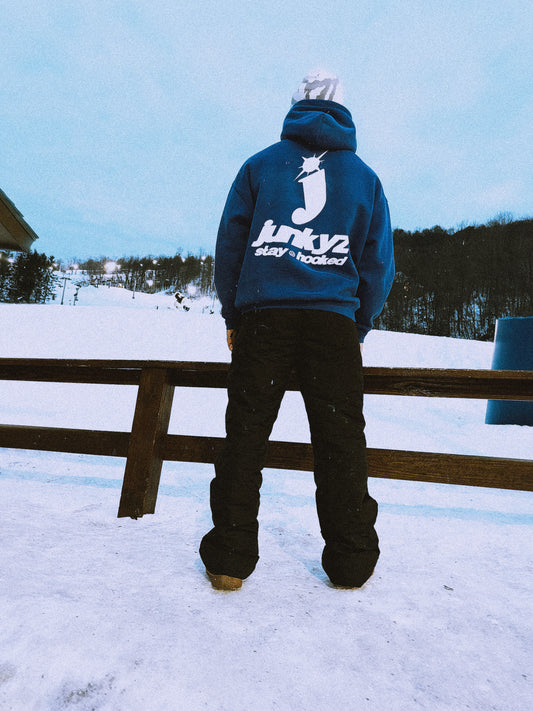 Full Back Hoodie Klein Blue