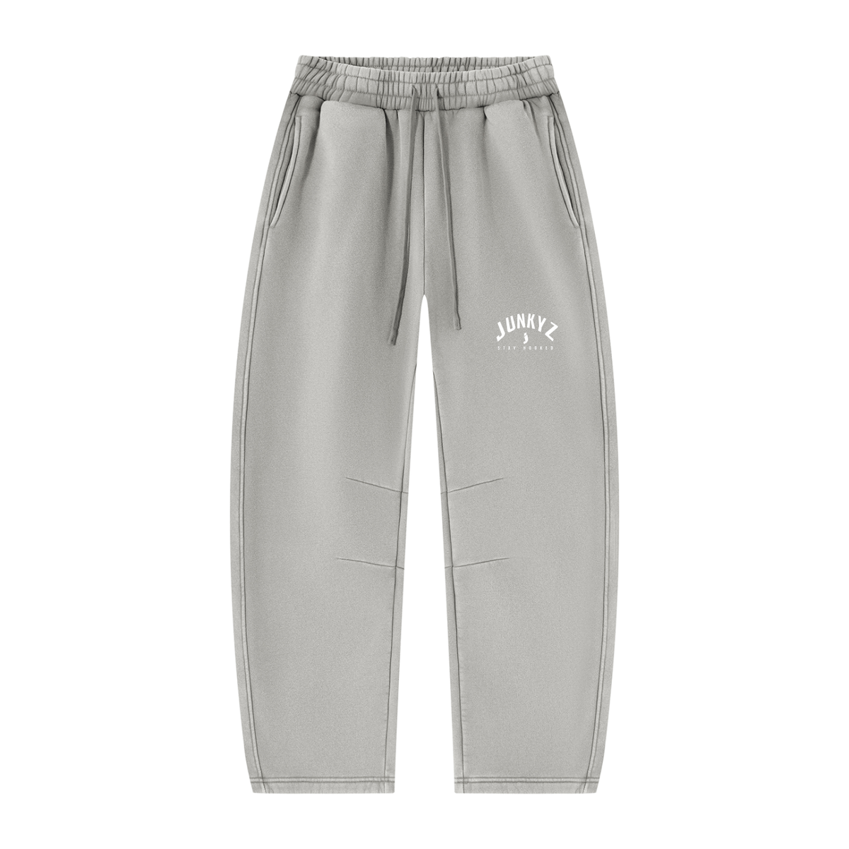 Unisex Vintage Wash Barrel Leg Fleece Sweatpants