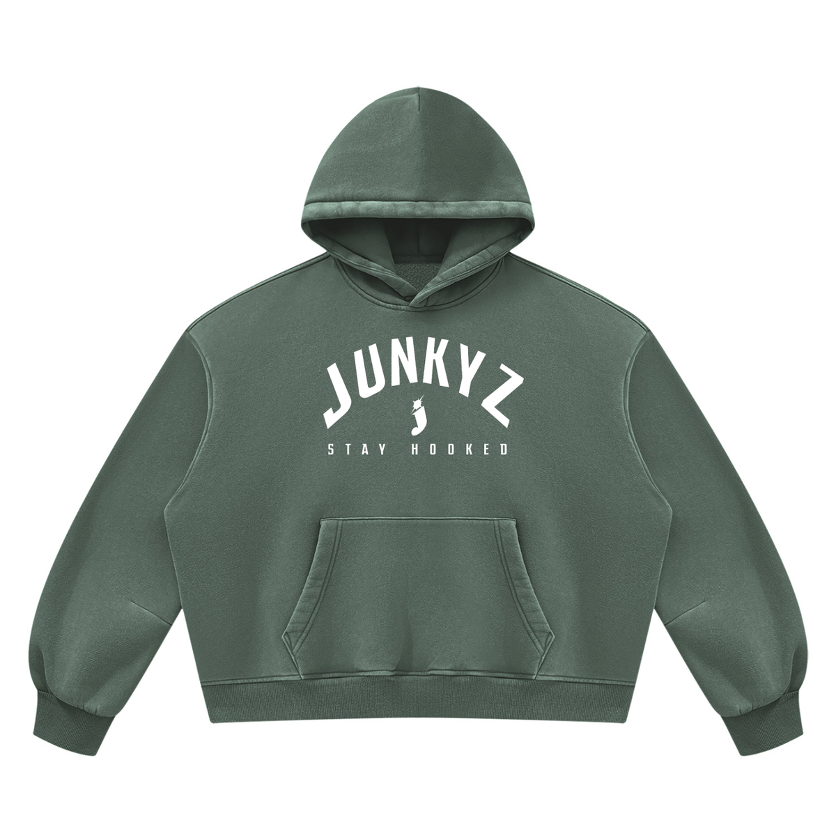 Unisex Vintage Wash Boxy Fleece Hoodie