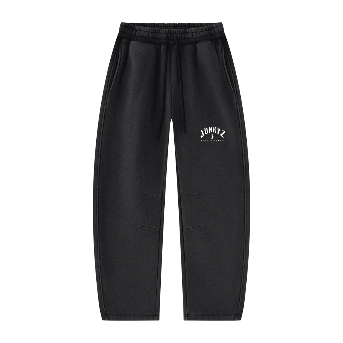 Unisex Vintage Wash Barrel Leg Fleece Sweatpants