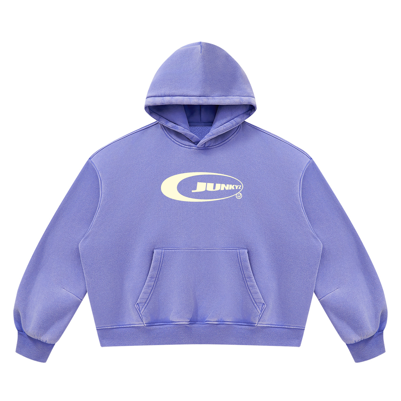 Unisex Vintage Wash Boxy Fleece Hoodie