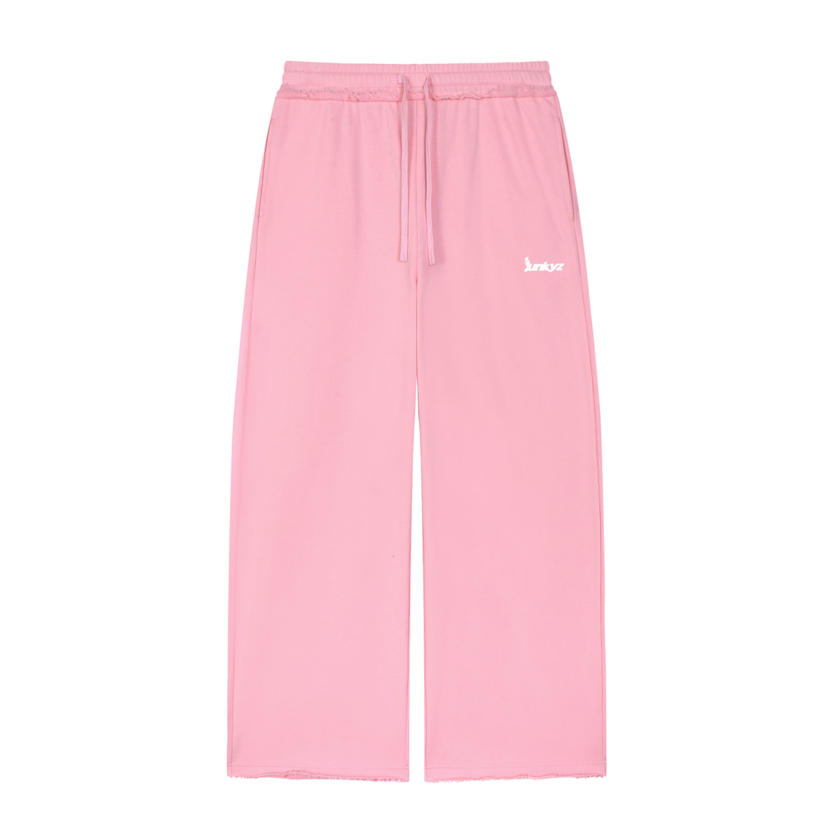 Women’s Wide Leg Raw Edge Sweatpants