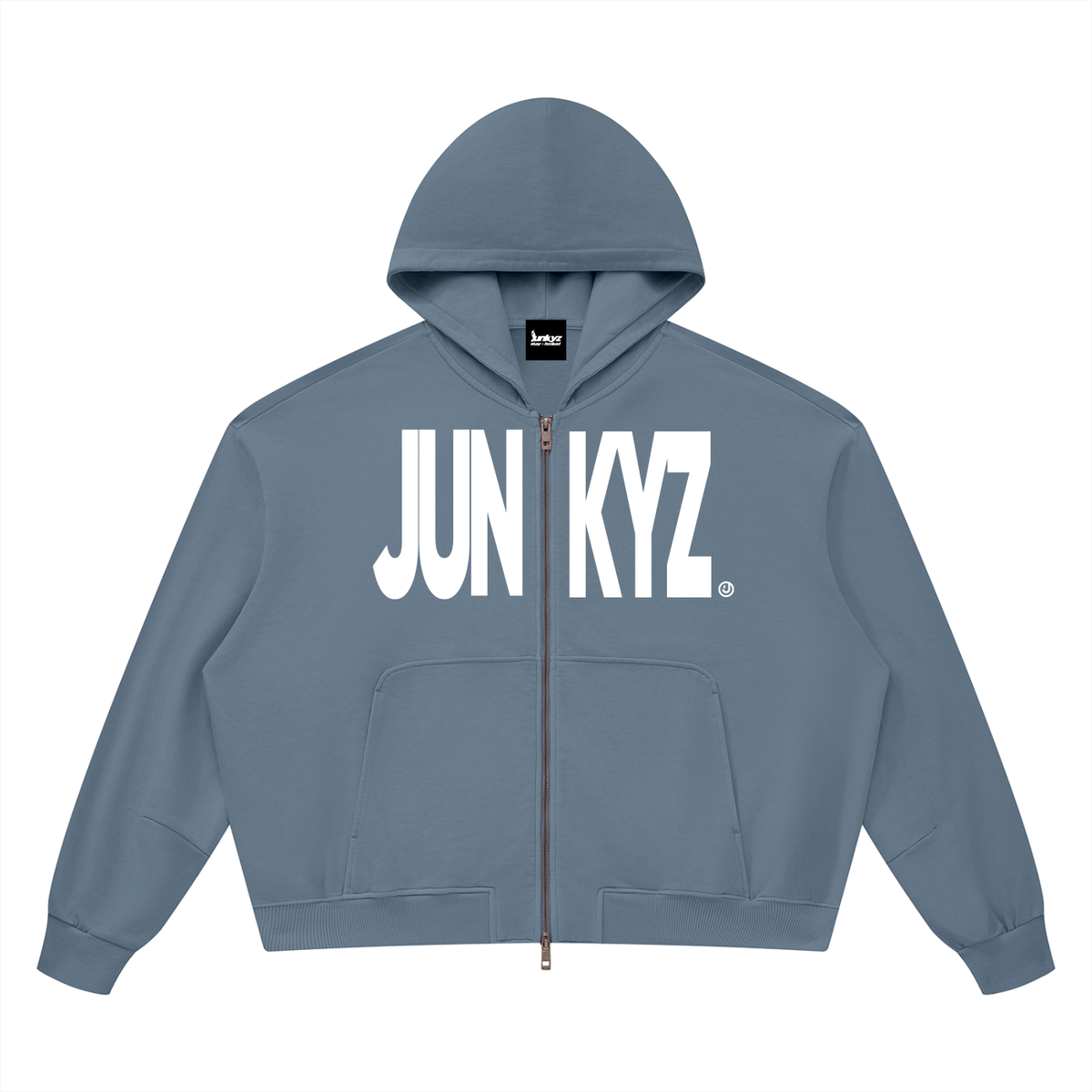 Vintage Wash Boxy Full Zip Hoodie
