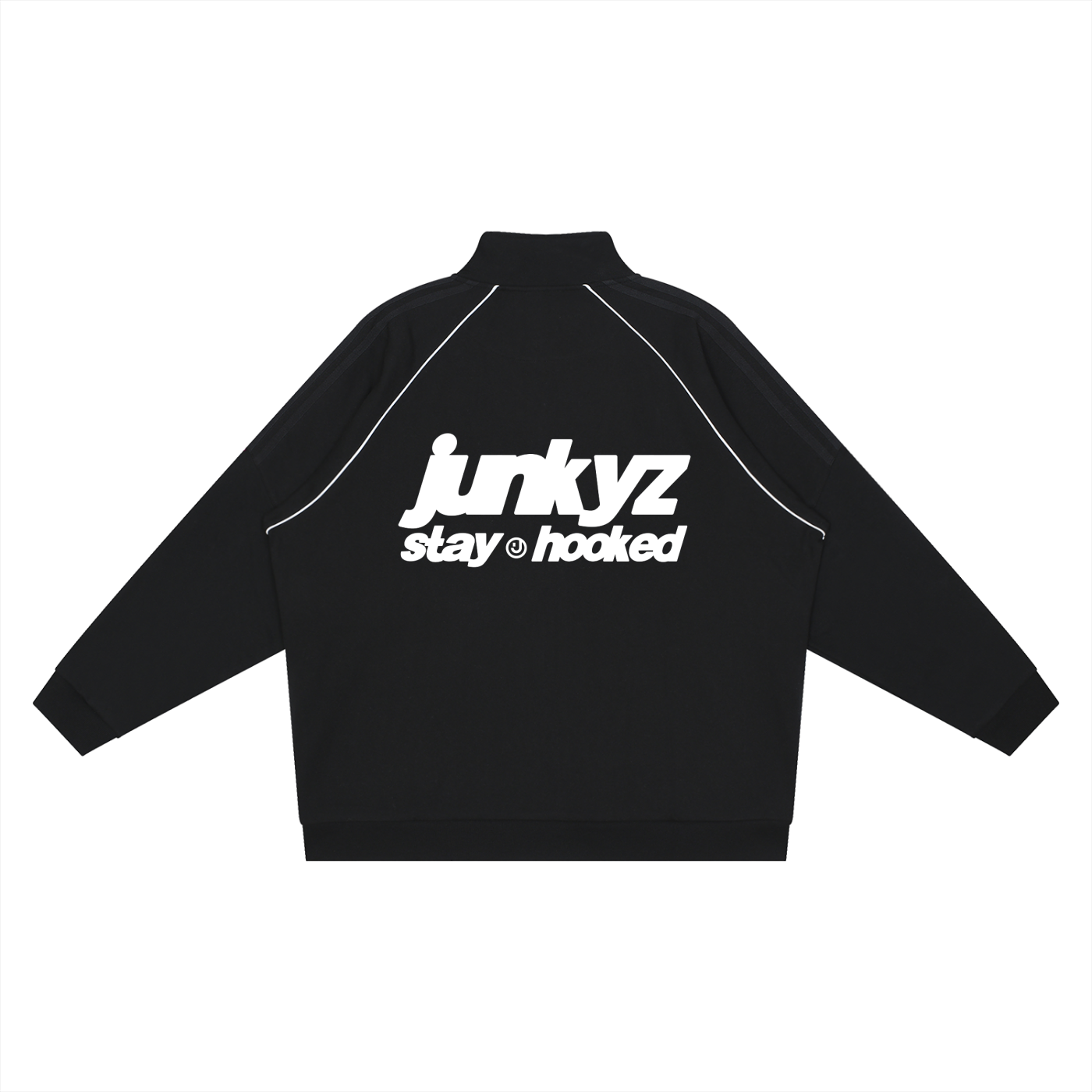 Reflection Striped Raglan Sleeve Jacket