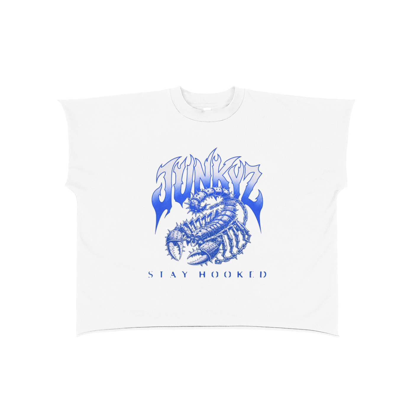 Raw Edge Boxy Non-Shrink T-Shirt