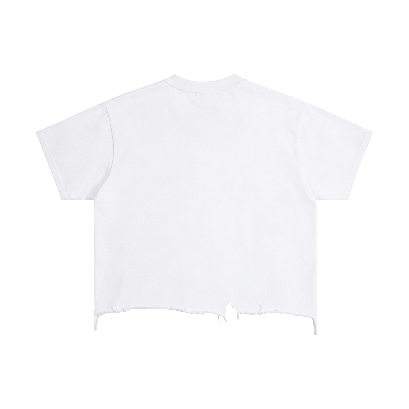 "Sorry Mom" Boxy Distressed T-Shirt (white)