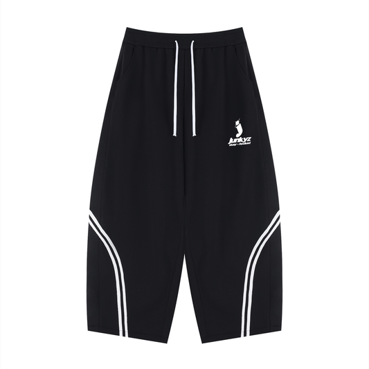 Wide Leg Piping Sweatpants (black)