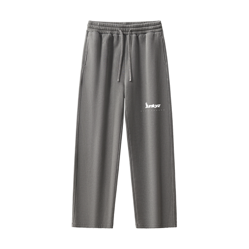 Frayed Enzyme Washed Fleece Sweatpants