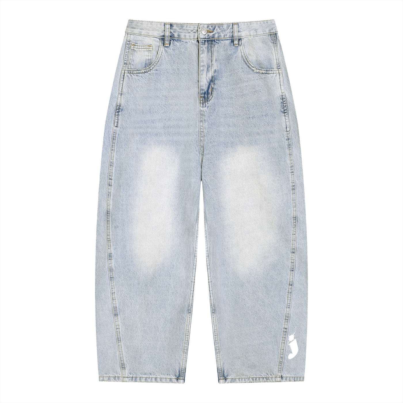 Sunfade Barrel Leg Jeans