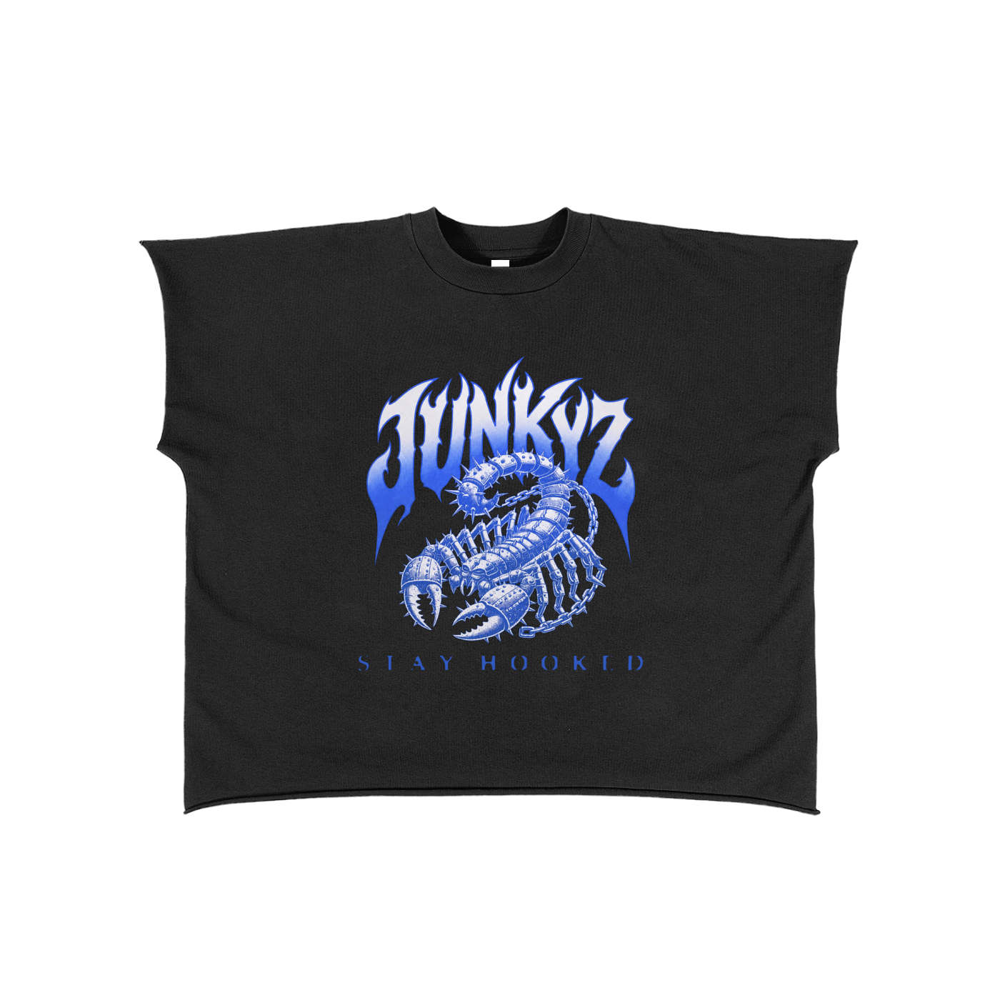 Raw Edge Boxy Non-Shrink T-Shirt