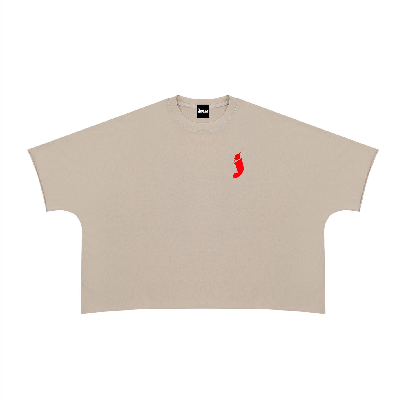 Unisex Heavyweight Boxy Raw Edge T-Shirt