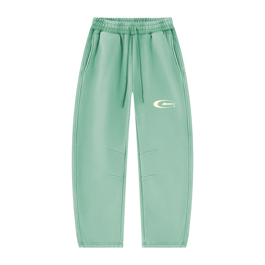 Unisex Vintage Wash Barrel Leg Fleece Sweatpants